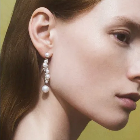 Sophie Bille Brahe - Calder Corail Pearl & 14kt Gold Earrings - Picture 2 of 2